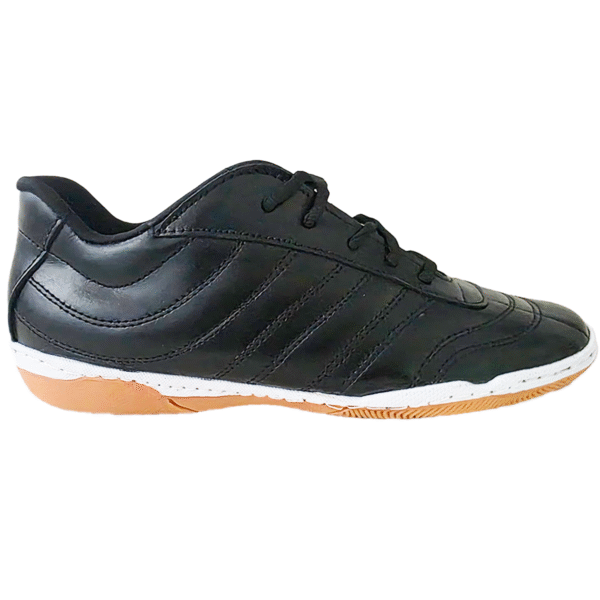 sm4_negro_futsal_ch1 Botines de Futsal Sport Moves Negros con Suela Caramelo – Cuero Argentino Premium para Indoor